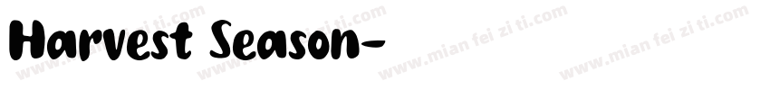 Harvest Season字体转换